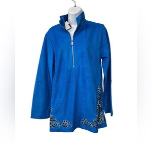 Bob Mackie fleece pullover